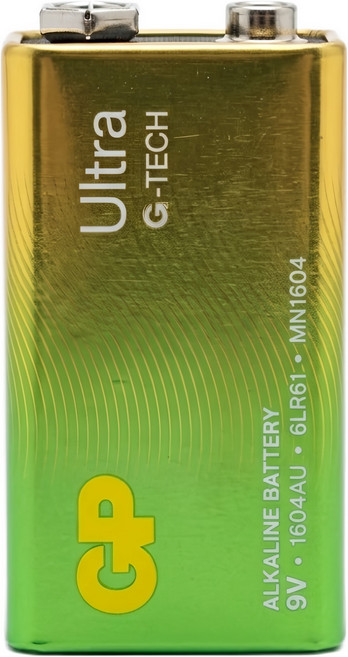 GP Batteries 超霸 Ultra鹼性電池 9V, 1入, 1顆