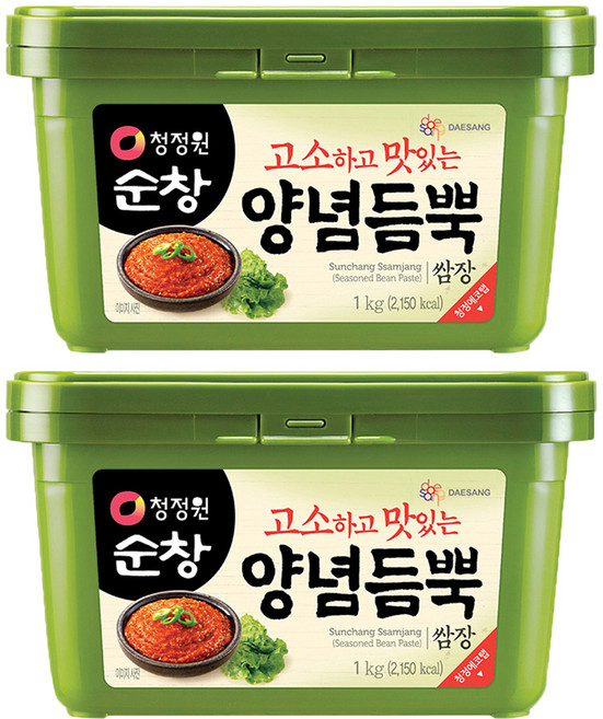 청정원순창 양념듬뿍 쌈장, 1kg, 2개