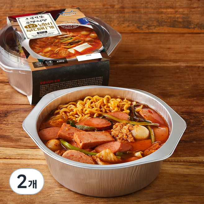 오뎅식당 1인 냄비 부대찌개, 430g, 2개