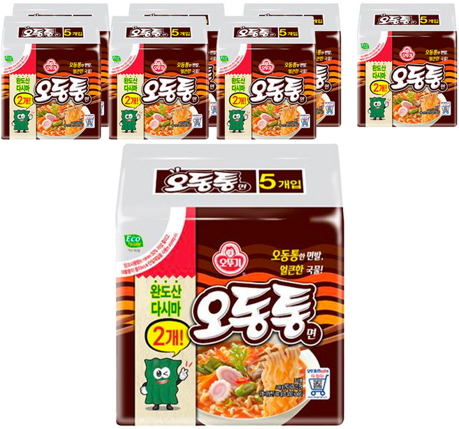 오뚜기 오동통면 120g, 40개