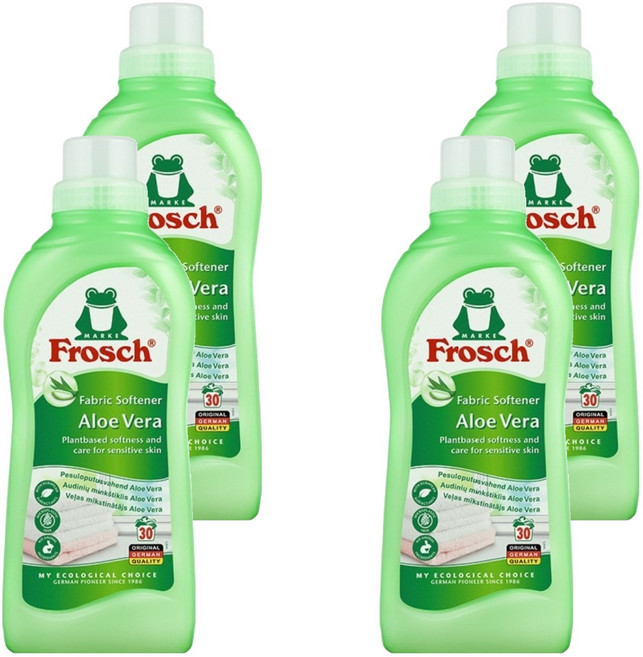 프로쉬 섬유유연제 알로에베라 본품, 750ml, 4개