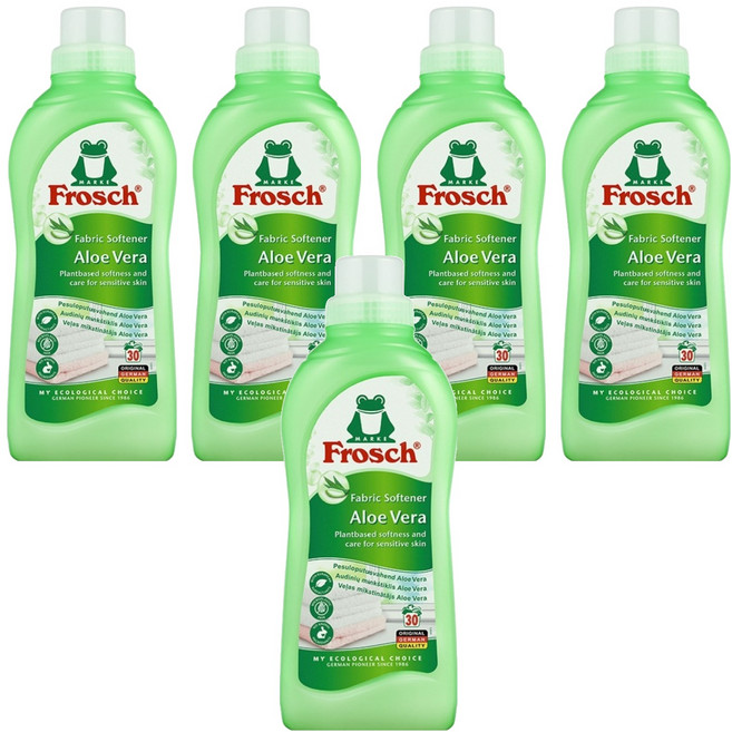 프로쉬 섬유유연제 알로에베라 본품, 750ml, 5개