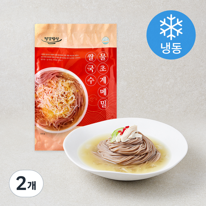 정감밥상 물 초계 메밀쌀국수 (냉동), 625g, 2개