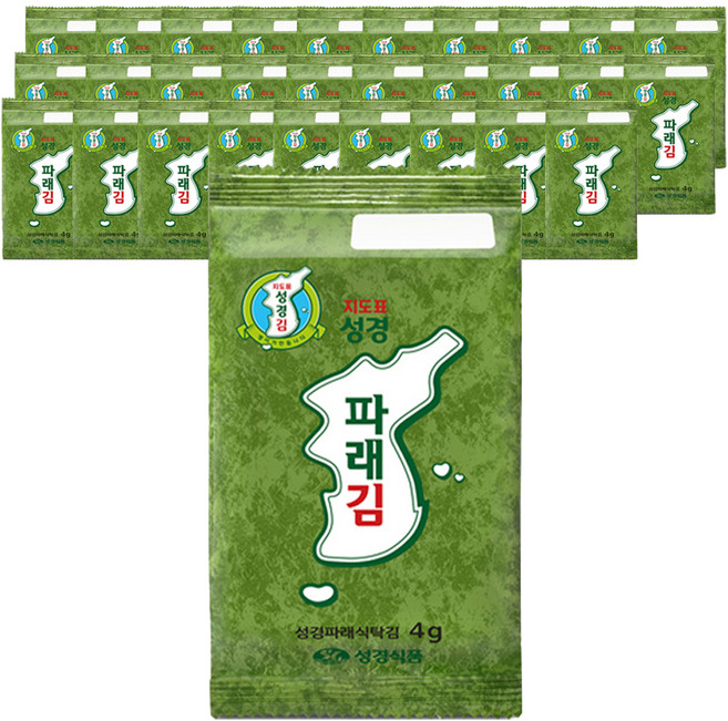 지도표 성경파래식탁김, 4g, 40개