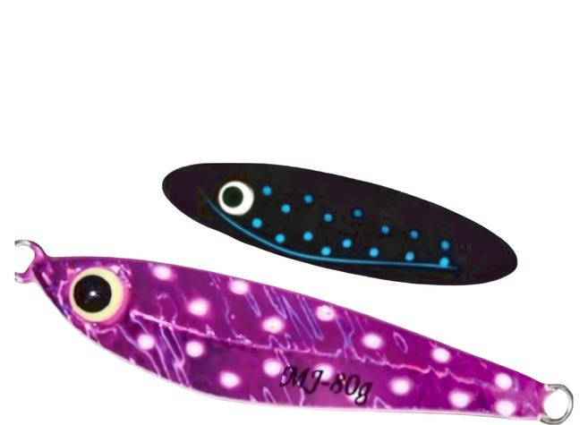 SAME 莎美 青鱗鐵板 夜光 SSB-01B040-05, 燙金紫, 1個, 40g