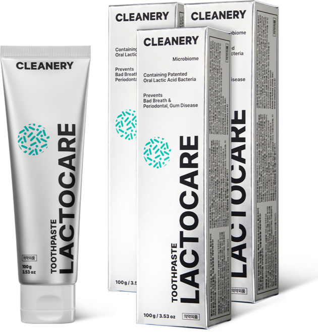 클리너리 락토케어 치약, 100g, 3개