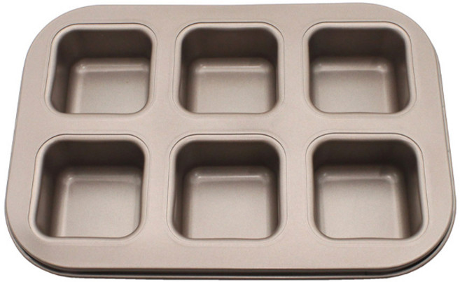 이홈베이킹 높은 미니 큐브빵틀 6구, 1개