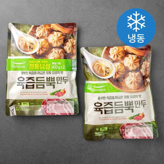 풀무원 생가득 육즙듬뿍만두 (냉동), 400g, 2개