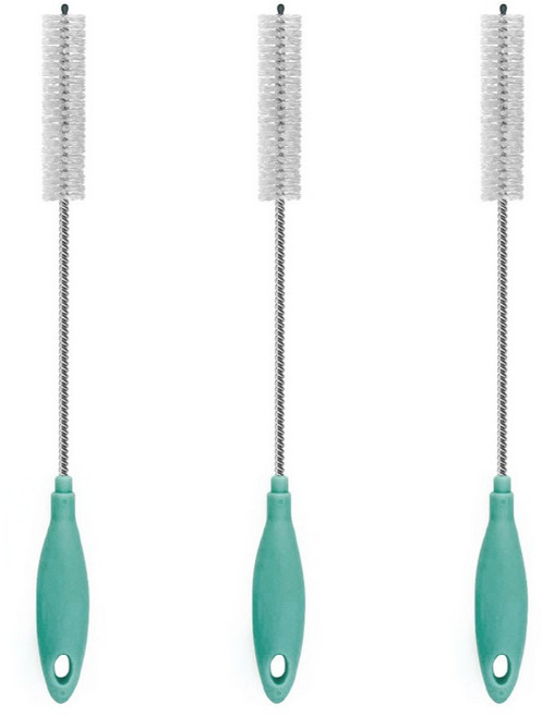 퀸스리빙 다용도 빨대 세척솔 3종 세트 18.5cm, 1세트, 혼합색상