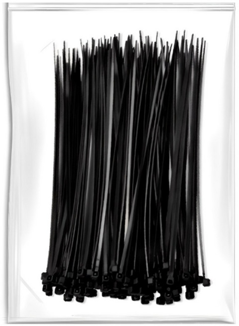 초강력 케이블타이 200p, 1개, 블랙