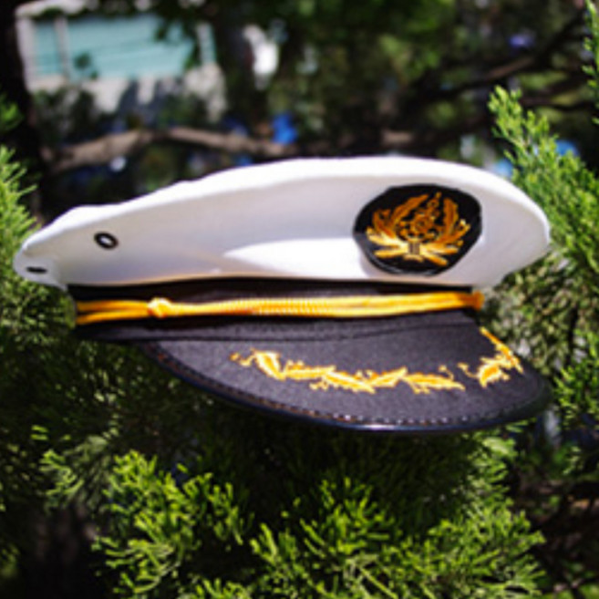 스투피드 해군 모자, 화이트, 2개