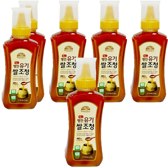 오가닉스토리 유기 쌀 조청, 480g, 6개