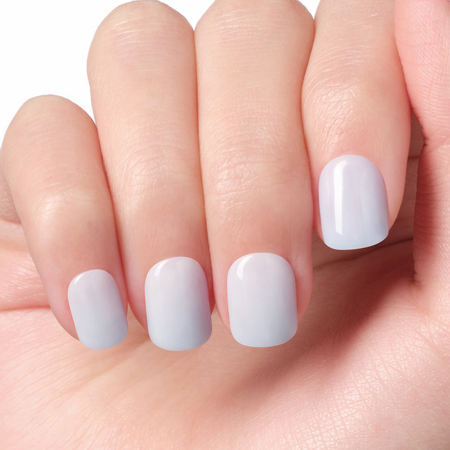 데싱디바 매직프레스 에어리 블루 숏 스퀘어 네일팁, 1개, 파스텔블루