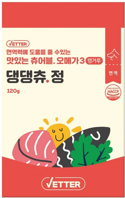 베터 반려동물 댕댕츄정 영양제, 30정, 오메가3, 1개 - 쿠팡