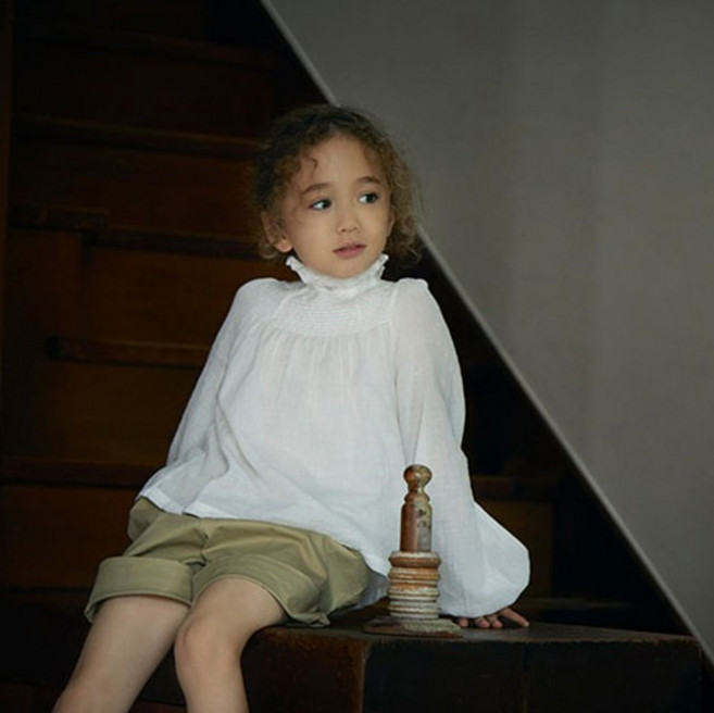 MARLMARL 여아용 1 shirring blouse