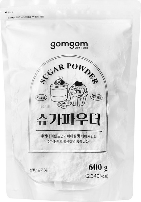 곰곰 슈가파우더, 600g, 1개