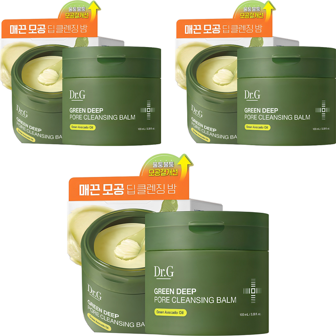 닥터지 그린 딥 포어 클렌징 밤, 100ml, 3개