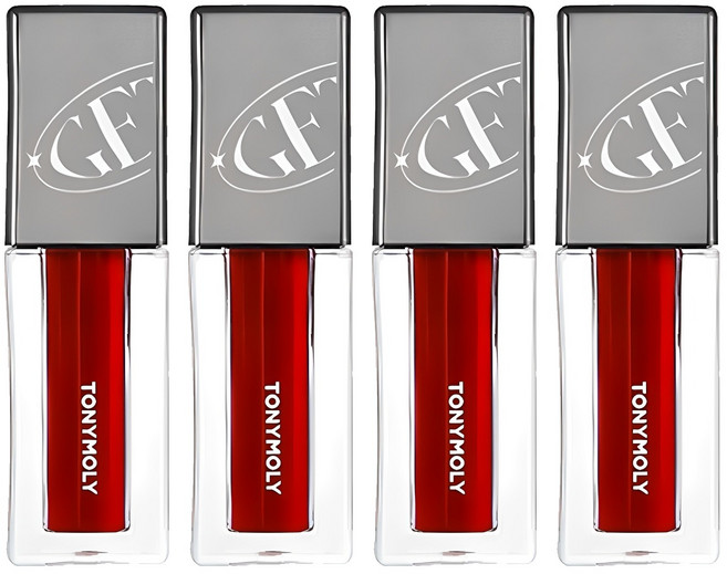 토니모리 컬러풀 워터 겟잇 틴트, 04 레드핫, 4개