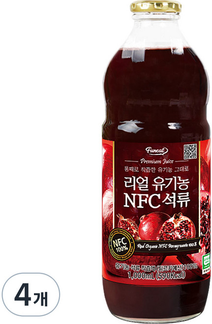 Funeat NFC紅石榴汁, 1L, 4瓶
