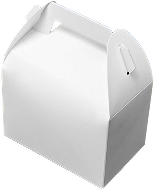 제이팩토리 손잡이 조각 케이크 상자 미니, 화이트, 50개