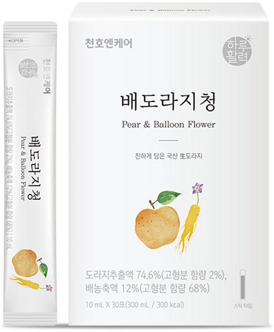 하루활력 배도라지청, 300ml, 30개