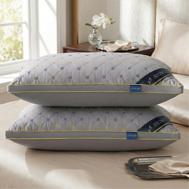 송림라이프 호텔 수면 베개, 그레이, 1개