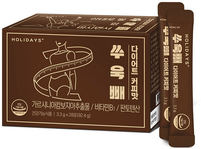 홀리데이즈 쑤욱빼 다이어트 커피맛 28포, 92.4g, 1개