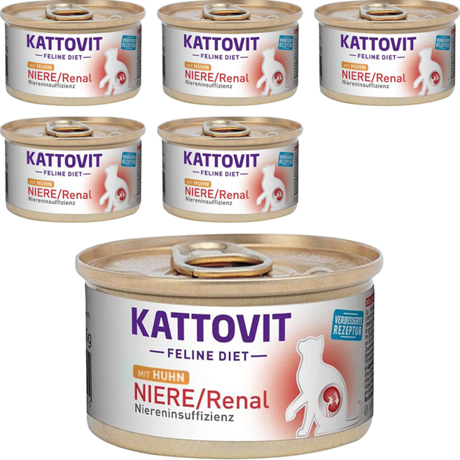 KATTOVIT 康特維 腎臟保健 85g, 腎臟保健 雞肉, 6罐