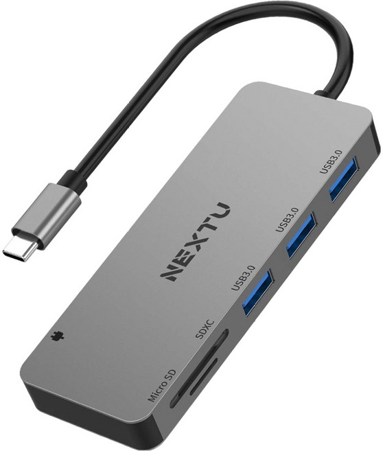 넥스트유 카루단 6in1 USB C타입 멀티 포트 허브 PD 100W NEXT-9715TC-PD, 1개