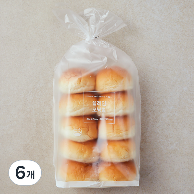 신라명과 플레인 모닝롤 10개입, 260g, 6개