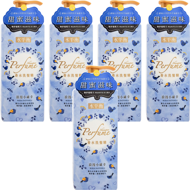 水平衡 香水洗髮精 浪漫小確幸, 5瓶, 700g