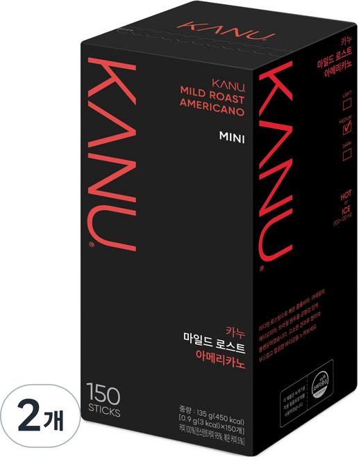 카누 마일드 미니 원두커피믹스, 900mg, 150개입, 2개
