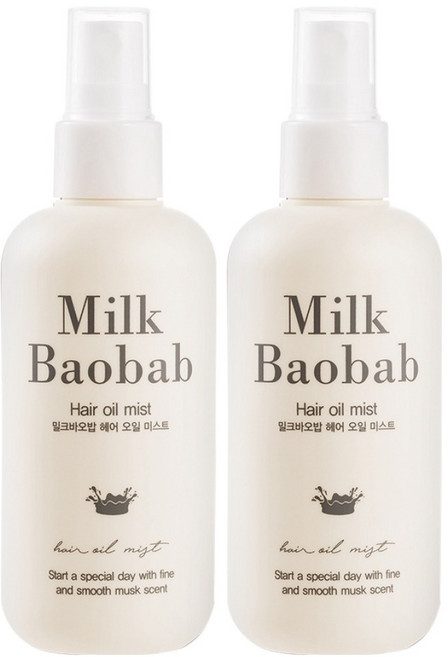 밀크바오밥 헤어 오일미스트, 120ml, 2개