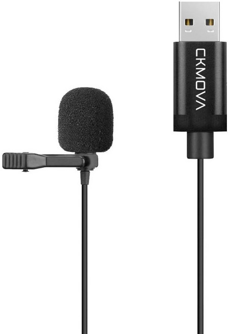 CKMOVA 全向電容式領夾式麥克風 LUM2 USB 200cm, 1個