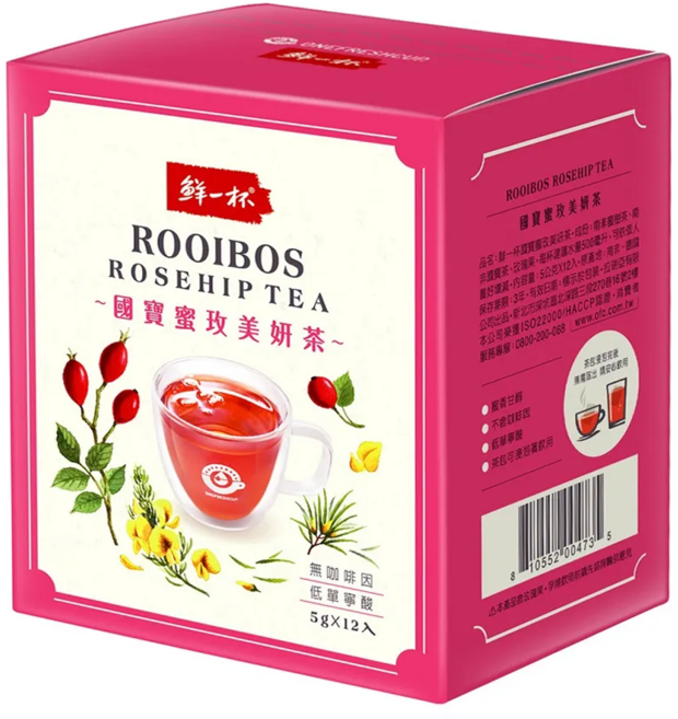 鮮一杯 國寶蜜玫美妍茶, 5g, 12包, 1盒