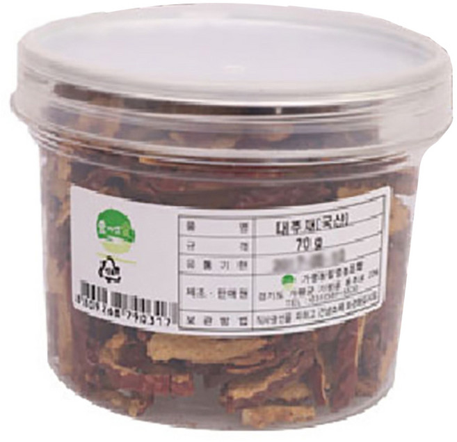 숲자연애 대추채, 70g, 1개