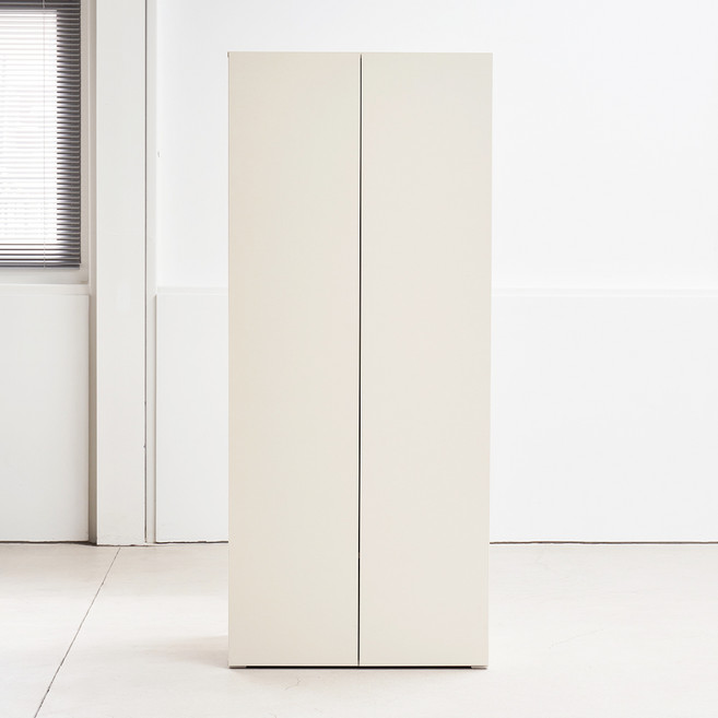 도모디자인 아르디아 2단 행거형 옷장 800 방문설치, 매트 아이보리