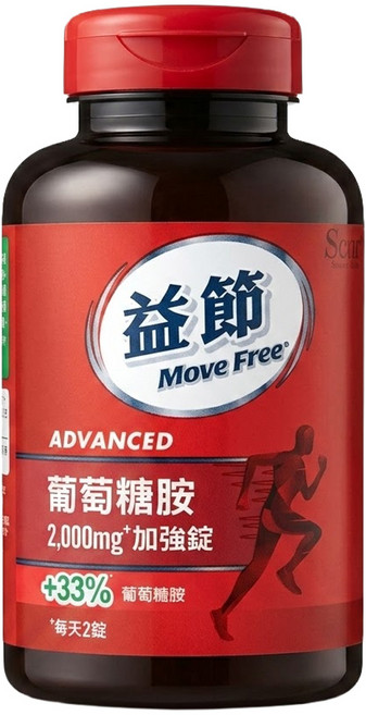 Move Free 益節 葡萄糖胺錠, 150錠, 1.3g, 1罐