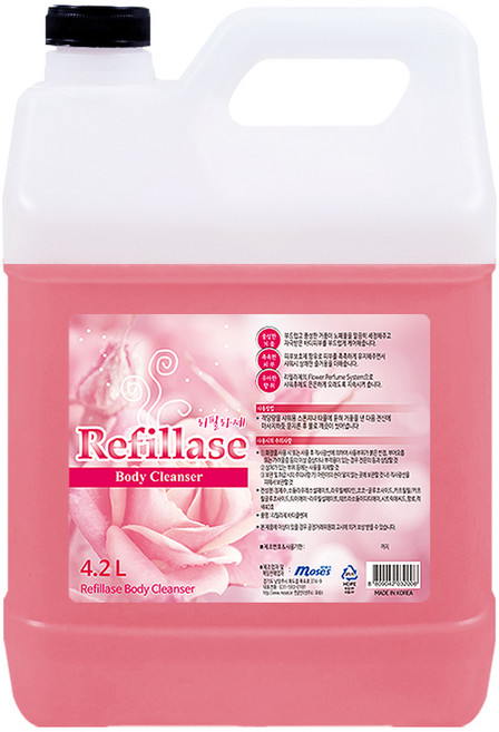 리필라제 대용량 퍼퓸 바디워시, 4.2L, 1개
