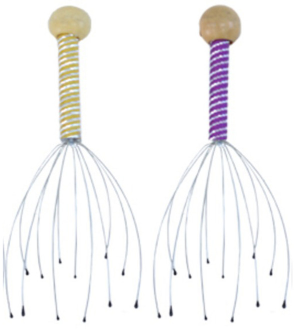 더줌커머스 머르가즘 휴대용 간편 두피마사지기, 2개, 랜덤발송