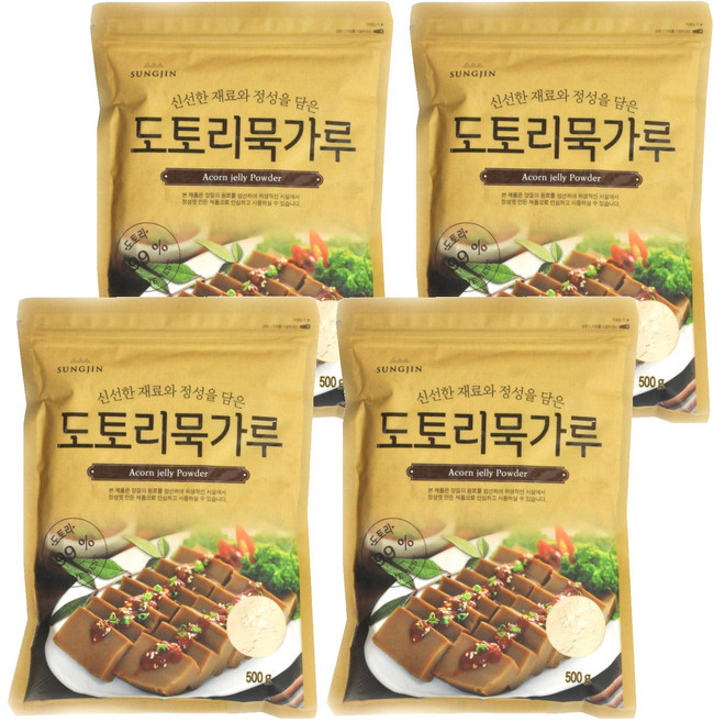 성진식품 도토리묵가루, 500g, 4개