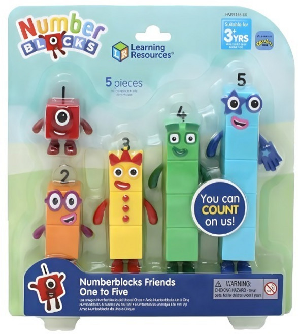 넘버블록스 원 투 파이브 피규어 5종 세트 IN95356, 1세트
