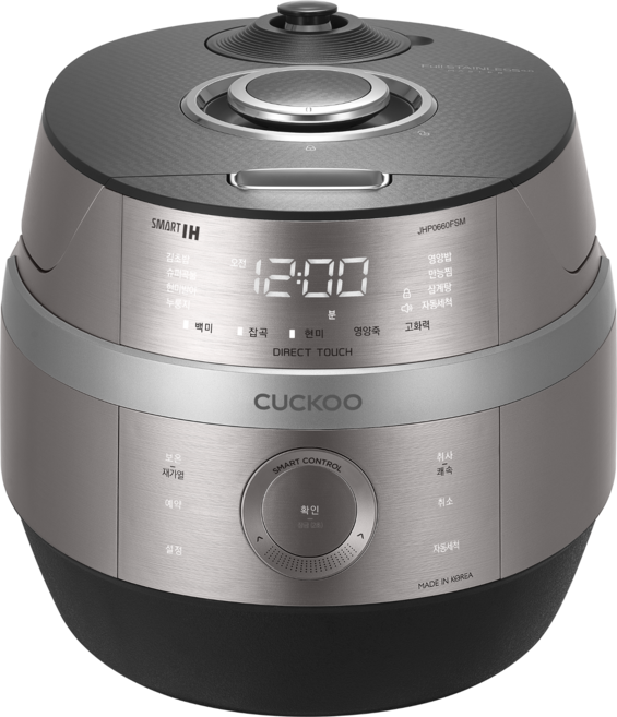 쿠쿠 IH 전기압력밥솥 6인용, CRP-JHP0660FSM, 그레이스실버