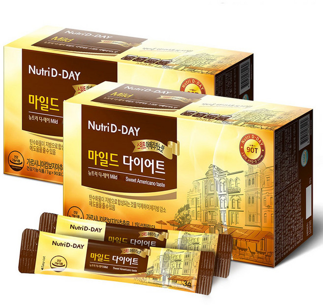 Nutri D-DAY 藤黃果低咖啡因沖泡飲 甜美式口味, 270g, 2盒