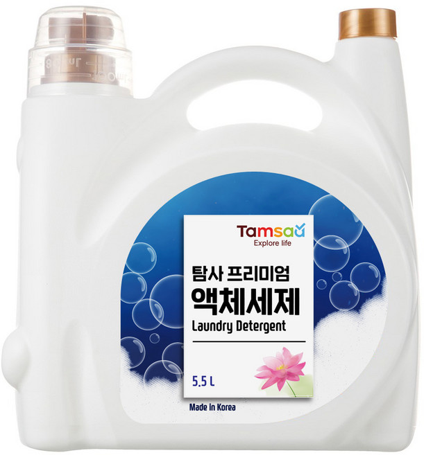 탐사 프리미엄 온가족 액체 세탁세제, 5.5L, 1개