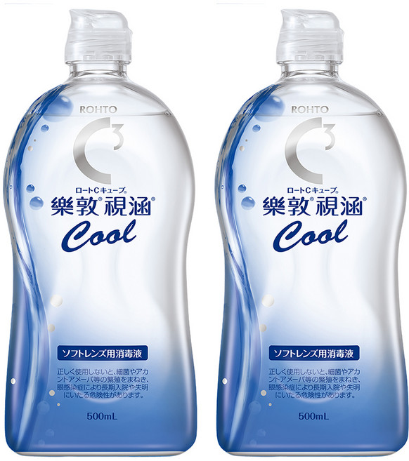 ROHTO 樂敦 視涵 水感多效保養液 清涼滋潤, 500ml, 2瓶