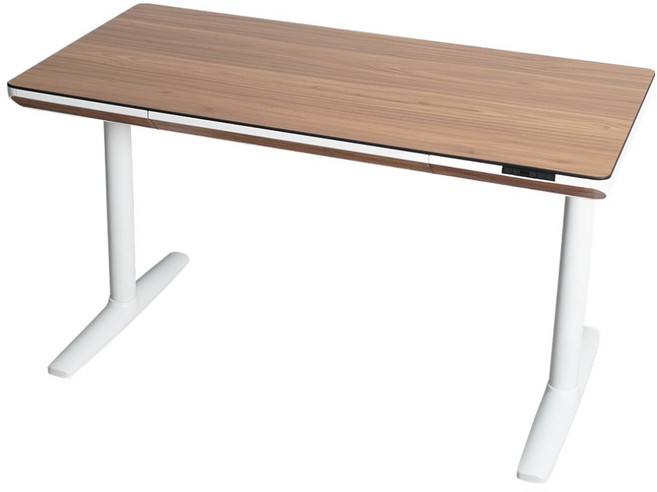 덱스탑 스마트 모션데스크 COZY 책상 방문설치, 라이트월넛 + 화이트