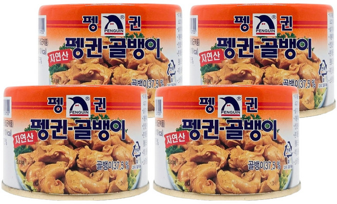 펭귄 자연산 골뱅이, 4개, 140g