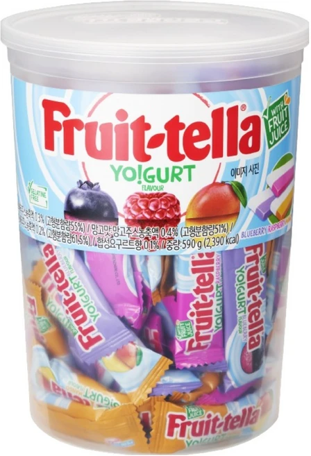 후르트텔라 요구르트향 츄잉캔디, 590g, 1개 - 쿠팡