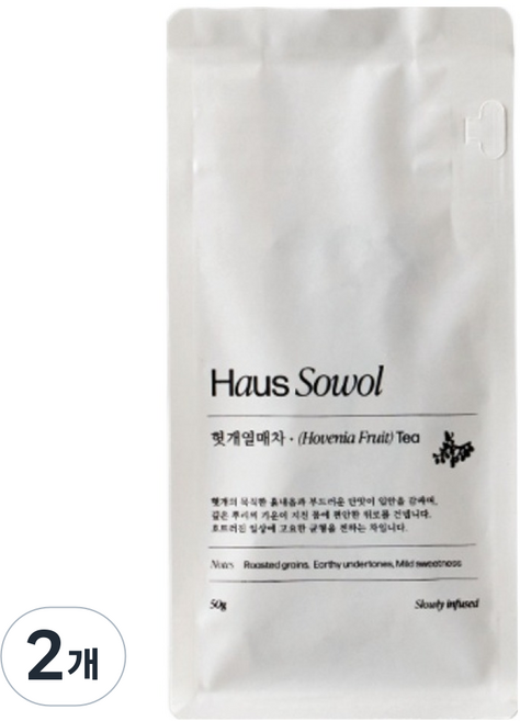 House So-wol 枳椇子茶, 50g, 2個, 1入